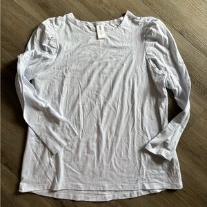 Smash + Tess Long Sleeve White Tee